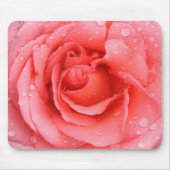 Romantische Rosa Rosentropfen Mousepad (Vorne)