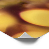 Romantische Rosa und goldgelbes Bokeh Poster (Ecke)