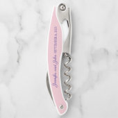 Romantische rosa und Lila Peongs-Gastgeschenke Hoc Kellnermesser (Rückseite)