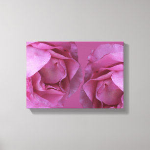 Romantische Rosa Valentine Rose Moderne Blumen Leinwanddruck