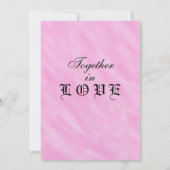 Romantische Rosa Wasserfarben Einladungen für Hoch (Rückseite)