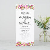 Romantische rosafarbene Blumenstrände Programm (Stehend Vorderseite)