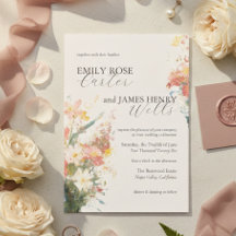 Romantische rosafarbene floral Hochzeit