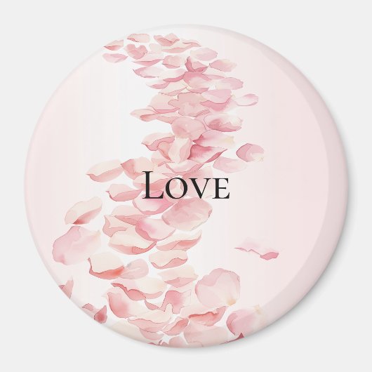 Romantische Rosatolen Magnet (Vorne)