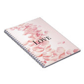 Romantische Rosatolen Notizblock (Rechte Seite)