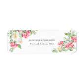 Romantische Rosatöne/Elfenbein Aquarell-Rosen Hoch (Vorne)