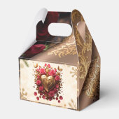 "Romantische Rose blühen" Geschenkschachtel (Rückseite)