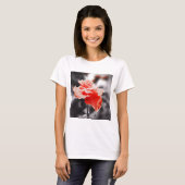 Romantische Rose Blume #2 T-Shirt (Vorne ganz)