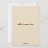 Romantische Rose Blumengarten Einladung (Rückseite)