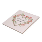 Romantische Rose Blumenkohl Liebe Fliese (Seite)