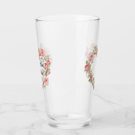 Romantische Rose Blumenkohl Liebe Glas (Links)