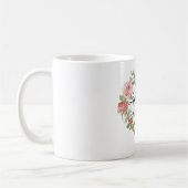 Romantische Rose Blumenkohl Liebe Kaffeetasse (Links)