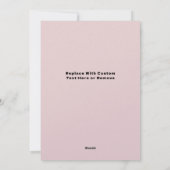 Romantische Rose Blumenkohl Valentinstag Karte (Rückseite)