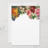 Romantische Rose Boho Floral Brautparty Einladung (Rückseite)