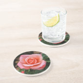 Romantische Rose Botanische Kunst Getränkeuntersetzer (Seite)