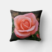 Romantische Rose Botanische Kunst Kissen (Rückseite)