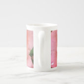 Romantische Rose Botanische Kunst Porzellantasse (Rückseite)