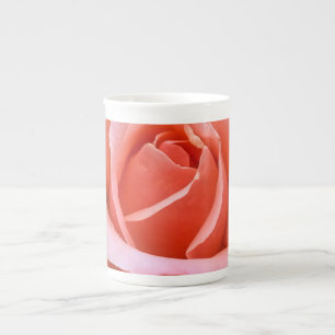 Romantische Rose Botanische Kunst Porzellantasse