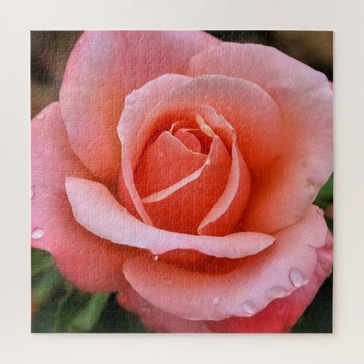 Romantische Rose Botanische Kunst Puzzle (Vertikal)