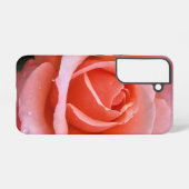 Romantische Rose Botanische Kunst Samsung Galaxy Hülle (Rückseite (Horizontal))