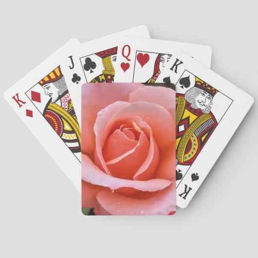 Romantische Rose Botanische Kunst Spielkarten (Rückseite)
