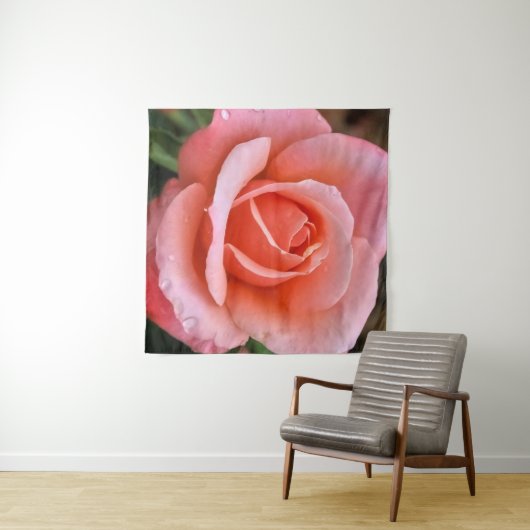 Romantische Rose Botanische Kunst Wandteppich (Beispiel (Horizontal))