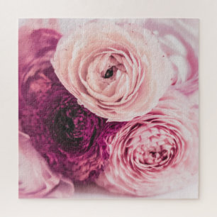 Romantische Rose Bouquet: Vintages Branding. Puzzle