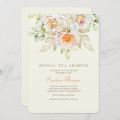 Romantische Rose Brautparty Einladung (Vorne/Hinten)