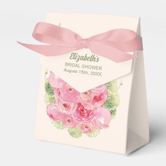 Romantische Rose Brautparty Geschenkschachtel (Vorderseite)