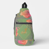 Romantische Rose Crossbody Bag (Vorderseite)