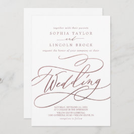 Romantische Rose | Details Hochzeit Einladung