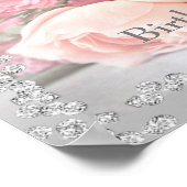 Romantische Rose & Diamanten 18. Poster (Ecke)