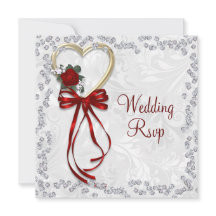 Romantische Rose, Diamanten und Hochzeiten mit rot