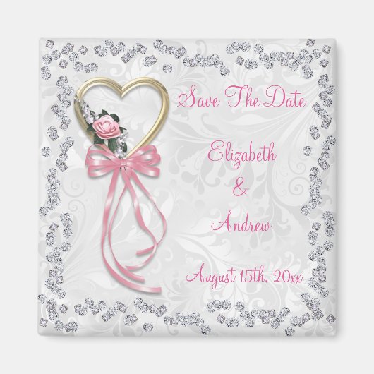 Romantische Rose, Diamanten und Multiband Save the Magnet (Vorne)