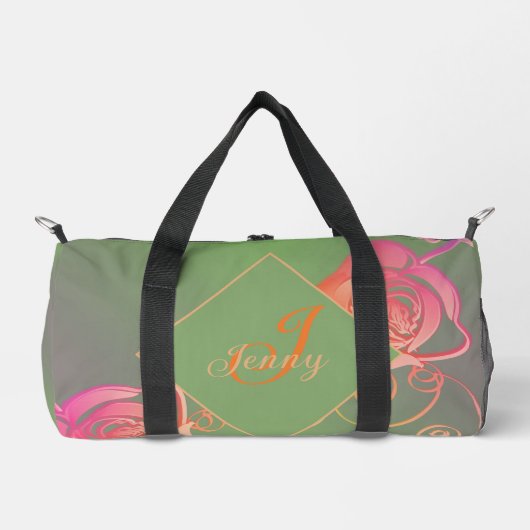 Romantische Rose Duffle Bag (Vorderseite)