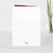 Romantische Rose Ehefrau Jubiläumskarte Karte (Rückseite)