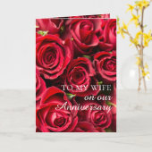 Romantische Rose Ehefrau Jubiläumskarte Karte (Gelbe Blume)