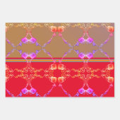 Romantische Rose Fabergè-inspiriert Geschenkpapier Set (Vorderseite 3)