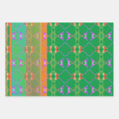 Romantische Rose Fabergè-inspiriert Geschenkpapier Set (Vorderseite 2)