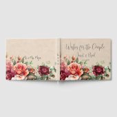 Romantische Rose Floral Eukalyptus Gästebuch (Voll)