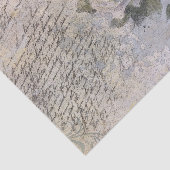 Romantische Rose Florals Alte handgeschriebene Ent Seidenpapier (Ausschnitt)