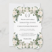 Romantische Rose Frühjahrssehen kurvenreich Einladung (Vorderseite)