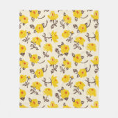 Romantische Rose Garden Fleece Blanket (Vorderseite)