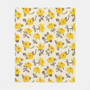 Romantische Rose Garden Fleece Blanket