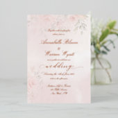 Romantische Rose Garten 1 mit Rose Gold Folieneinladung (Stehend vorne)