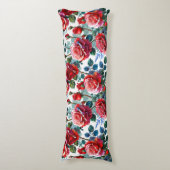 Romantische Rose Gartendruckerei Seitenschläferkissen (Vorderseite Vertikal)