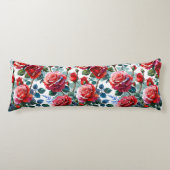 Romantische Rose Gartendruckerei Seitenschläferkissen (Vorderseite)