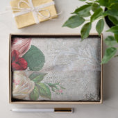 Romantische Rose, Gedicht und Grenze Seidenpapier (Geschenk)