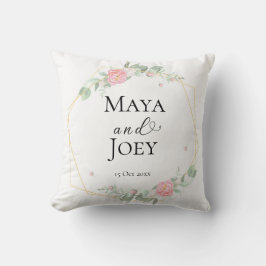 Romantische Rose Geometric Wedding Kissen
