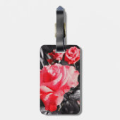 Romantische Rose Gepäckanhänger (Rückseite vertikal)